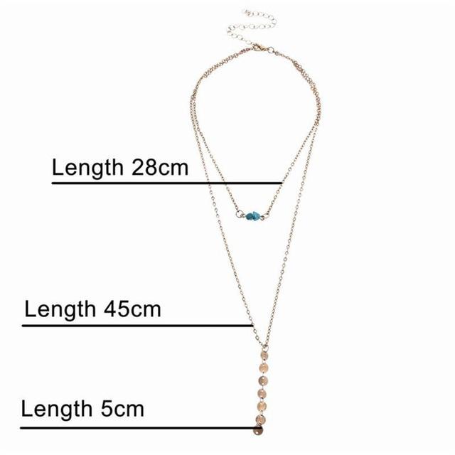 Multi Layered Boho Droplet Necklaces