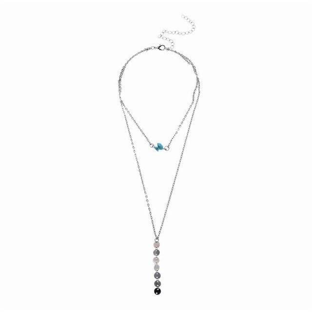 Multi Layered Boho Droplet Necklaces