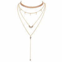 Thumbnail for Multi Layered Boho Droplet Necklaces