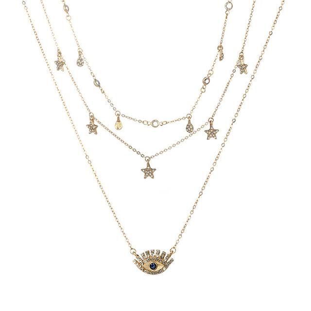 Multi Layered Boho Droplet Necklaces