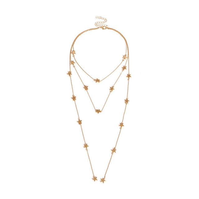 Multi Layered Boho Droplet Necklaces