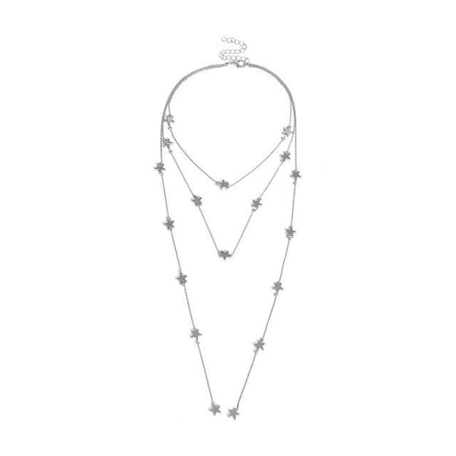 Multi Layered Boho Droplet Necklaces