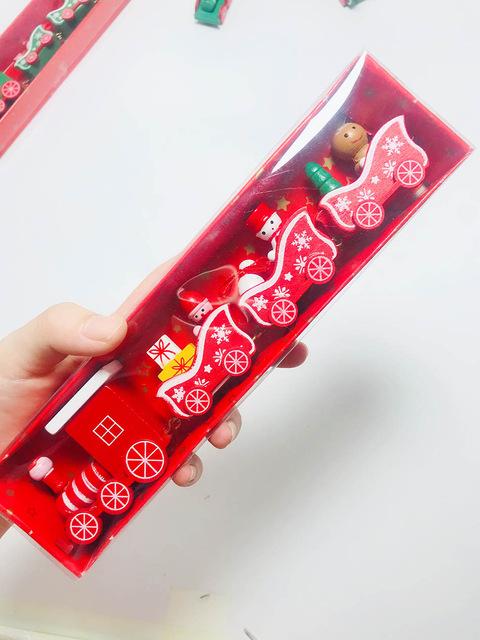 Wooden Christmas Train PeekWise
