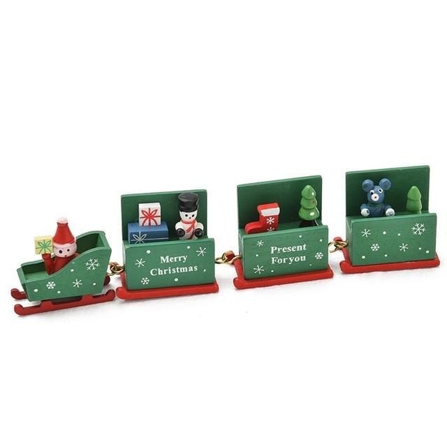 Wooden Christmas Train PeekWise