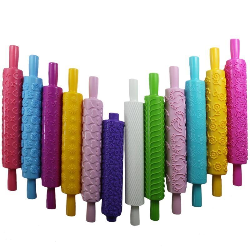 Colored 3D Pattern Rolling Pin