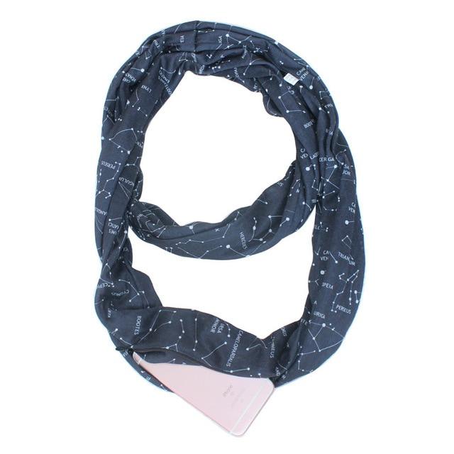 Multi-Way Infinity Scarf with Pocket