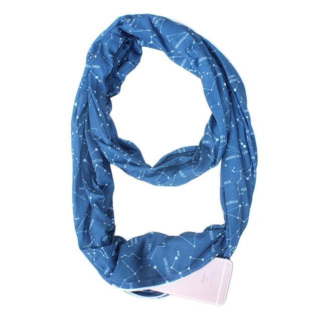 Multi-Way Infinity Scarf with Pocket