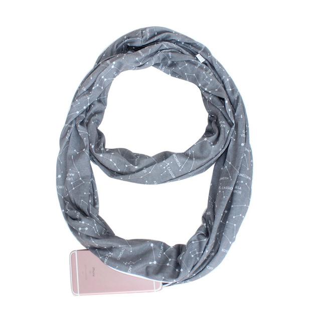 Multi-Way Infinity Scarf with Pocket