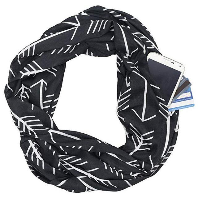 Multi-Way Infinity Scarf with Pocket