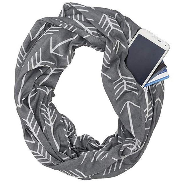 Multi-Way Infinity Scarf with Pocket