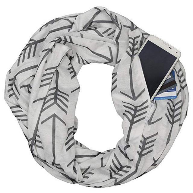 Multi-Way Infinity Scarf with Pocket