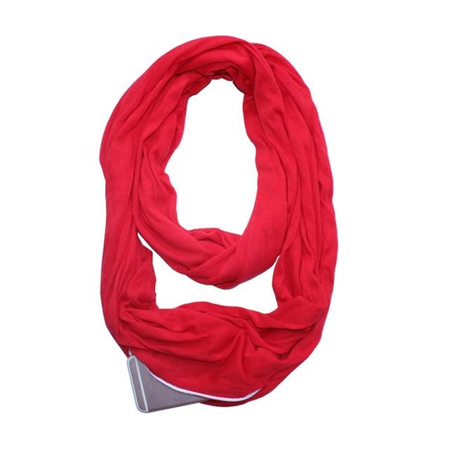 Multi-Way Infinity Scarf with Pocket