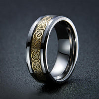 Thumbnail for Dragon's Breath - Steel Viking Ring