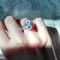 Thumbnail for Oval Cut 6ct CZ Ring