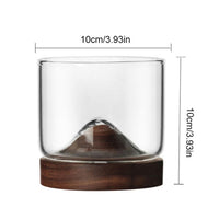 Thumbnail for Houston - Wooden Base Whiskey Mountain Glass