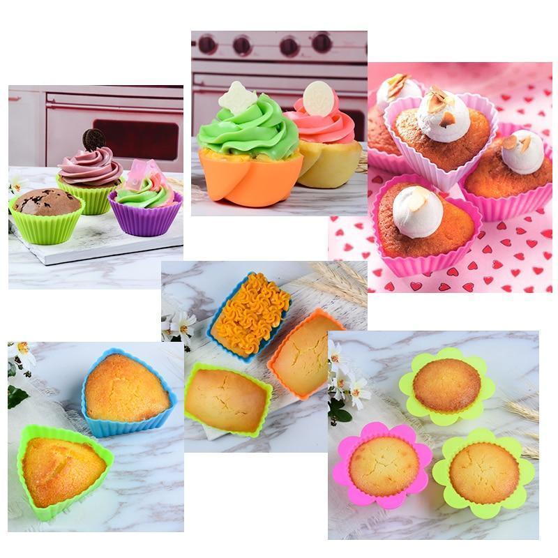 Silicone Cake Baking Molds (6 pcs)