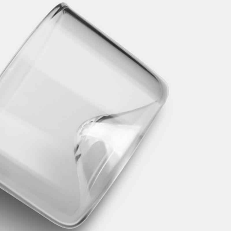 Small Mountain Glass Wooden Base PeekWise