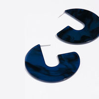 Thumbnail for Nora - Flat Semi Hoop Earrings