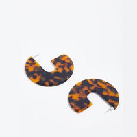 Thumbnail for Nora - Flat Semi Hoop Earrings