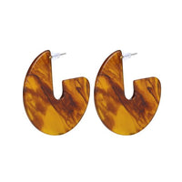 Thumbnail for Nora - Flat Semi Hoop Earrings