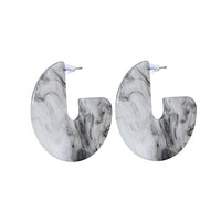 Thumbnail for Nora - Flat Semi Hoop Earrings