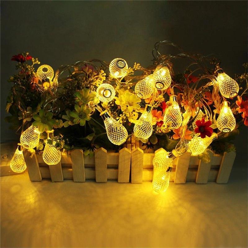Metal Mesh Garland String Light PeekWise