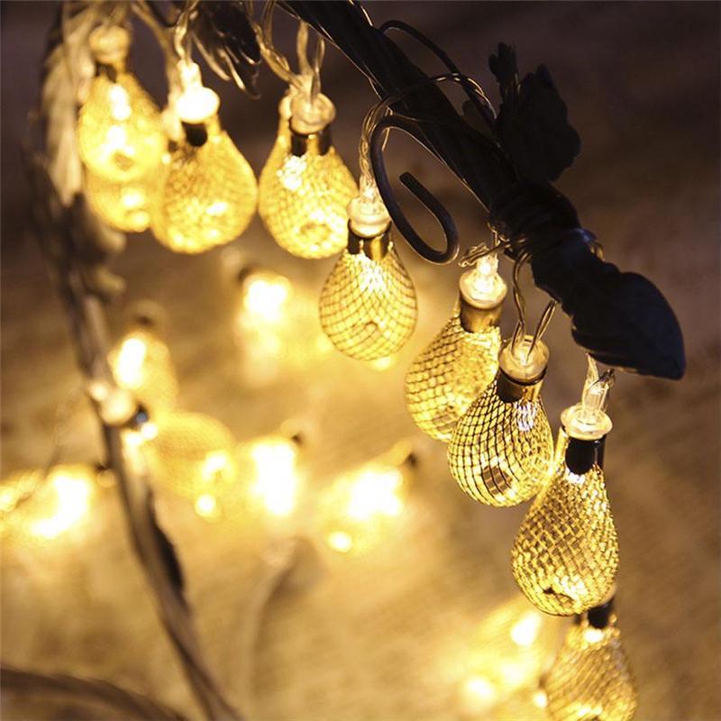 Metal Mesh Garland String Light PeekWise