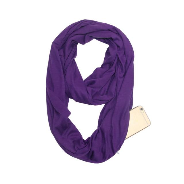 Infinity Scarf with Hidden Pocket