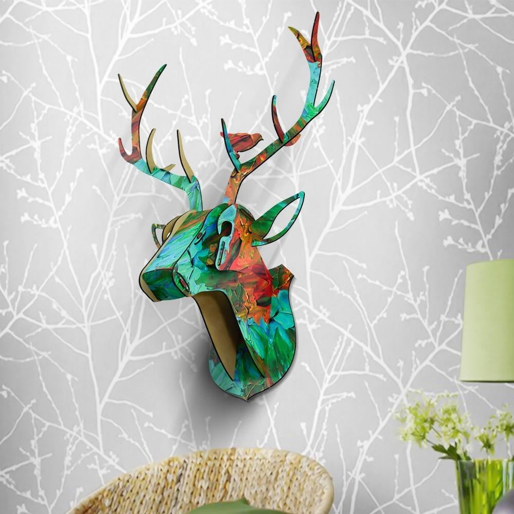 DIY Wall-Mounted Wooden Deer Head PeekWise