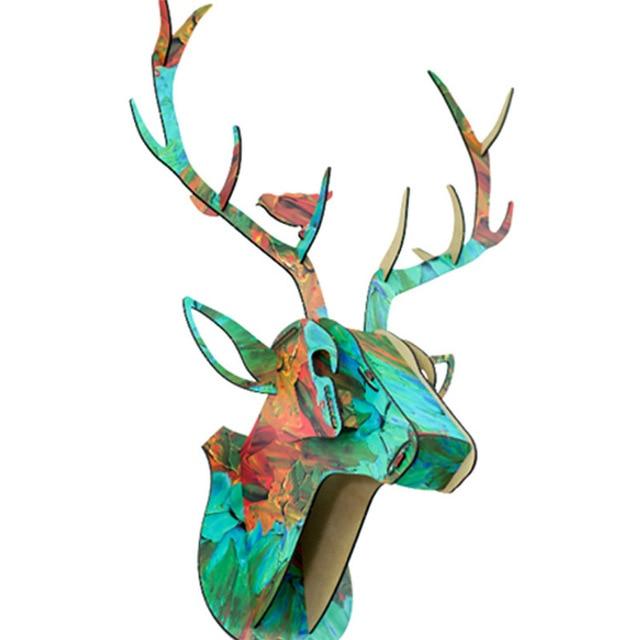 DIY Wall-Mounted Wooden Deer Head PeekWise