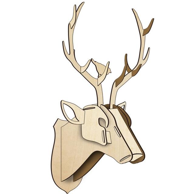 DIY Wall-Mounted Wooden Deer Head PeekWise