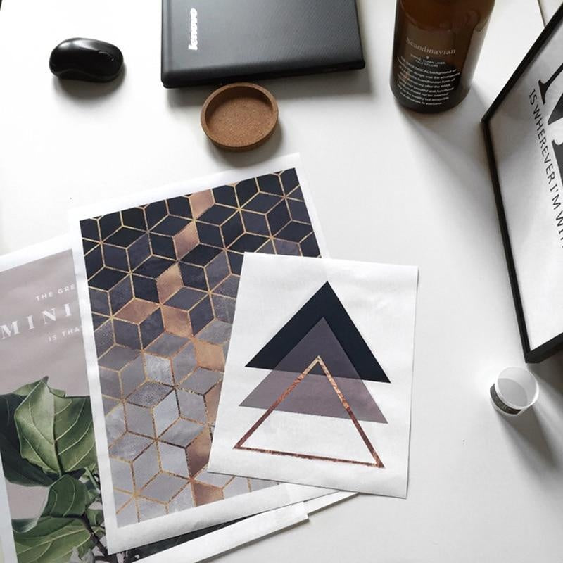 Geometric Cube Poster PeekWise