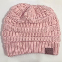 Thumbnail for Soft Knit Ponytail Beanie Hat