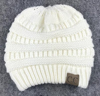 Thumbnail for Soft Knit Ponytail Beanie Hat