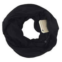 Thumbnail for Knit Infinity Scarf With Pocket