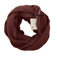 Thumbnail for Knit Infinity Scarf With Pocket