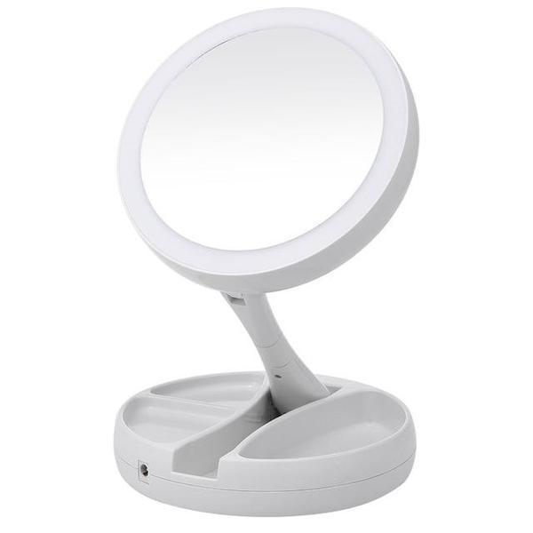 Folding LED Makeup Mirror PeekWise