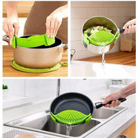 Thumbnail for Food Straining Silicone Colander PeekWise
