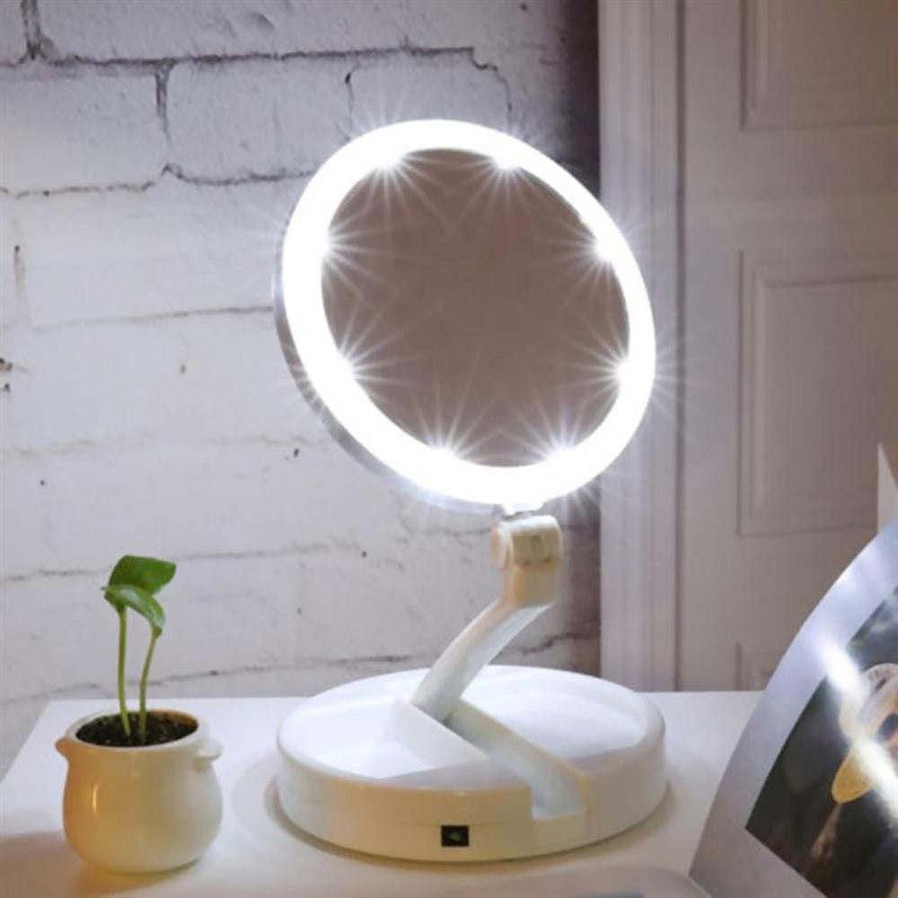 Folding LED Makeup Mirror PeekWise