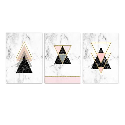 Geometric Marble Pattern Wall Poster PeekWise