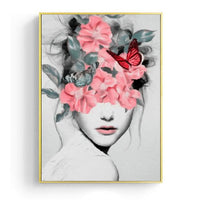 Thumbnail for Flower Girl Portrait Canvas Painting PeekWise