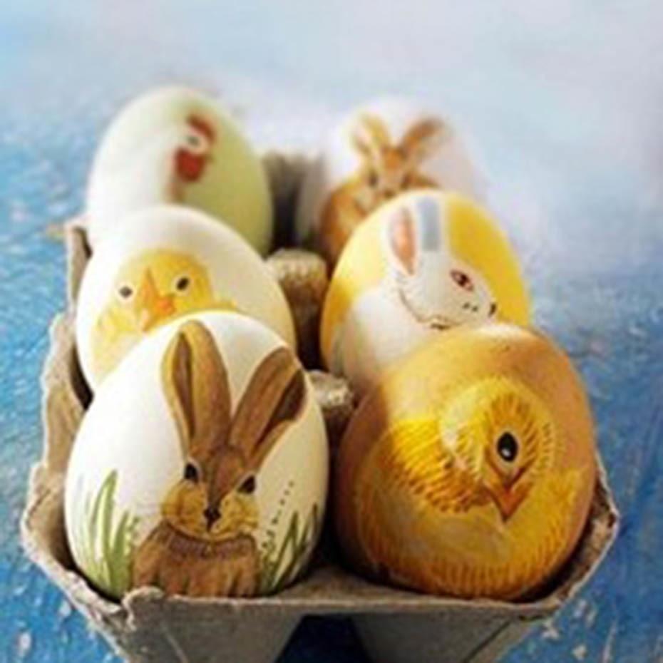 Easter Wooden Egg & Cups