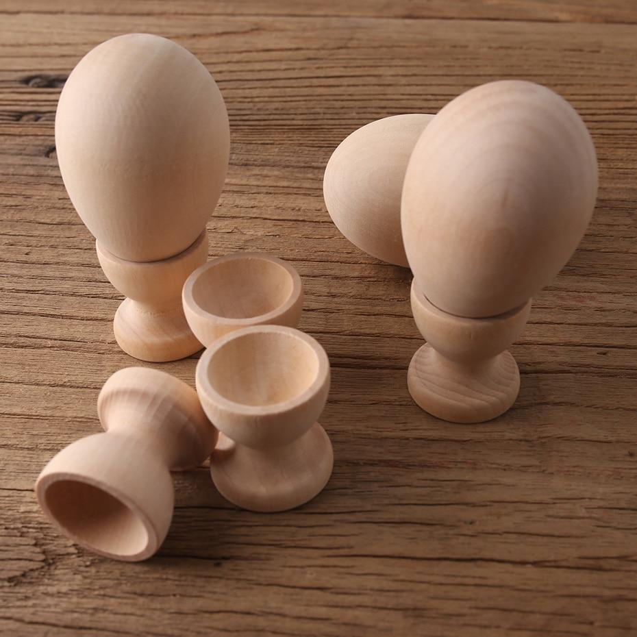 Easter Wooden Egg & Cups