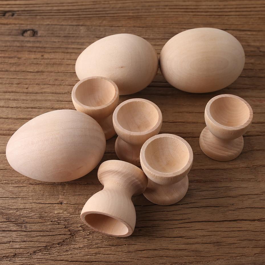 Easter Wooden Egg & Cups