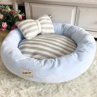 Thumbnail for Lola - Round Princess Bow Tie Pet Bed