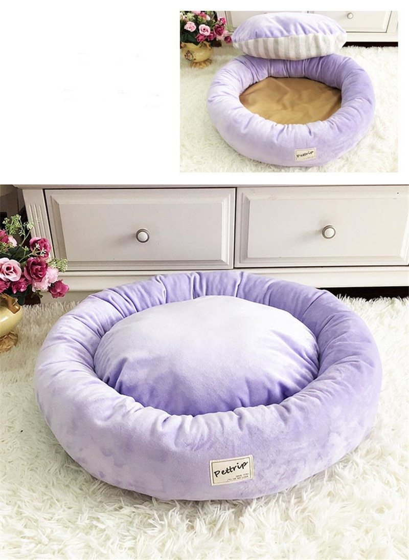 Lola - Round Princess Bow Tie Pet Bed