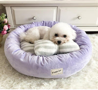 Thumbnail for Lola - Round Princess Bow Tie Pet Bed