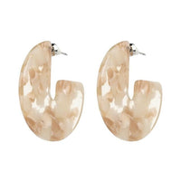 Thumbnail for Nora - Flat Semi Hoop Earrings