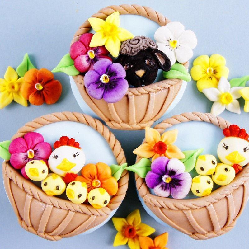 Silicone Easter Molds - Egg Rabbit Flower - Thumbnail 3