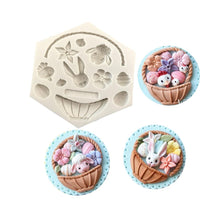 Thumbnail for Silicone Easter Molds -  Egg Rabbit Flower
